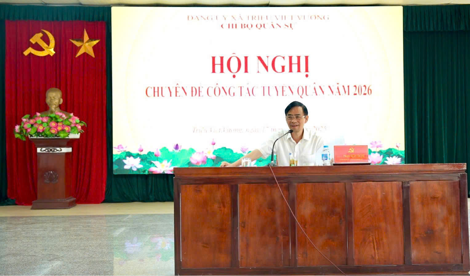 ĐẢNG ỦY XÃ TRIỆU VIỆT VƯƠNG TỔ CHỨC HỘI NGHỊ CHUYÊN ĐỀ CÔNG TÁC TUYỂN QUÂN NĂM 2026