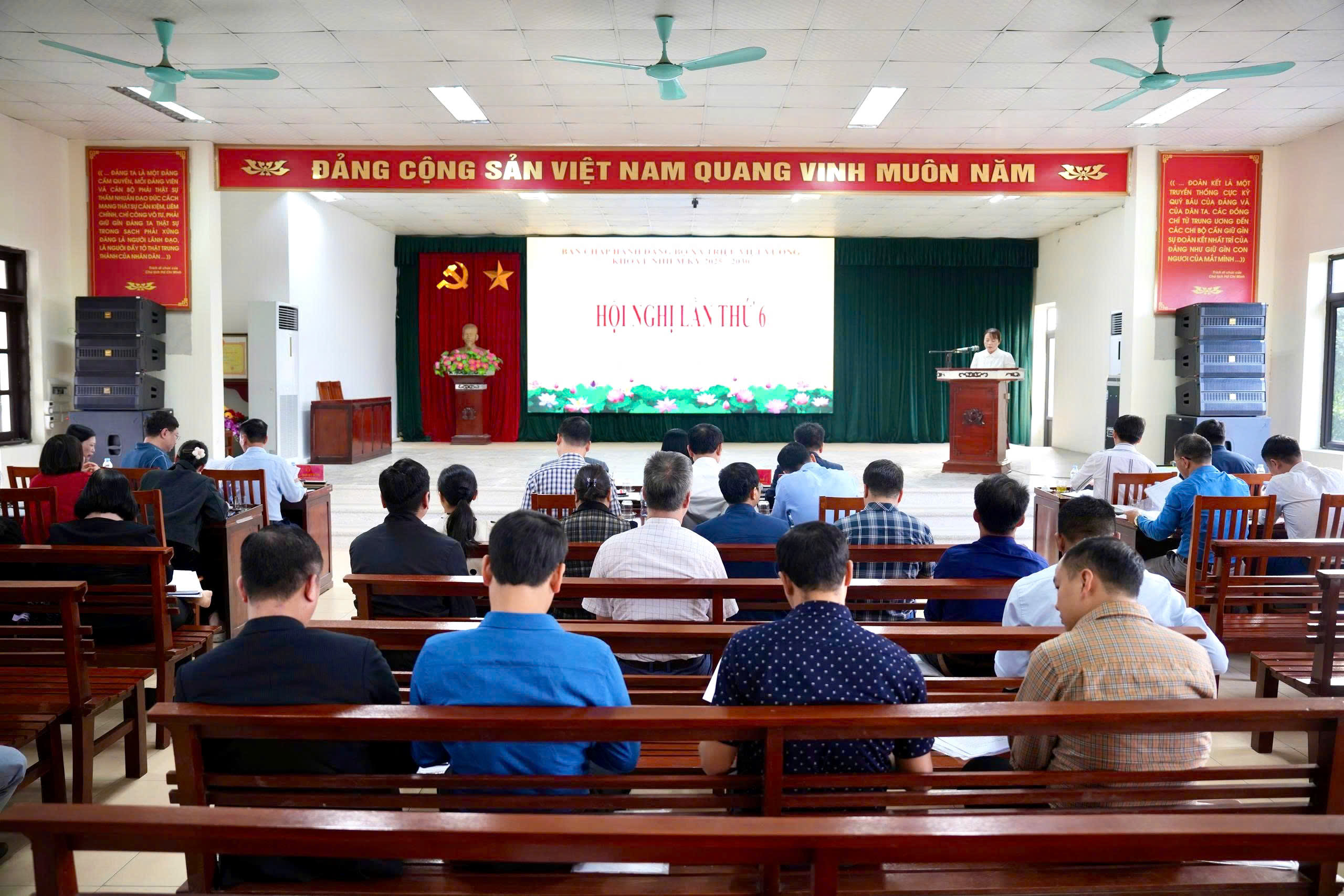 HỘI NGHỊ BAN CHẤP HÀNH ĐẢNG BỘ XÃ TRIỆU VIỆT VƯƠNG LẦN THỨ 6, NHIỆM KỲ 2025–2030