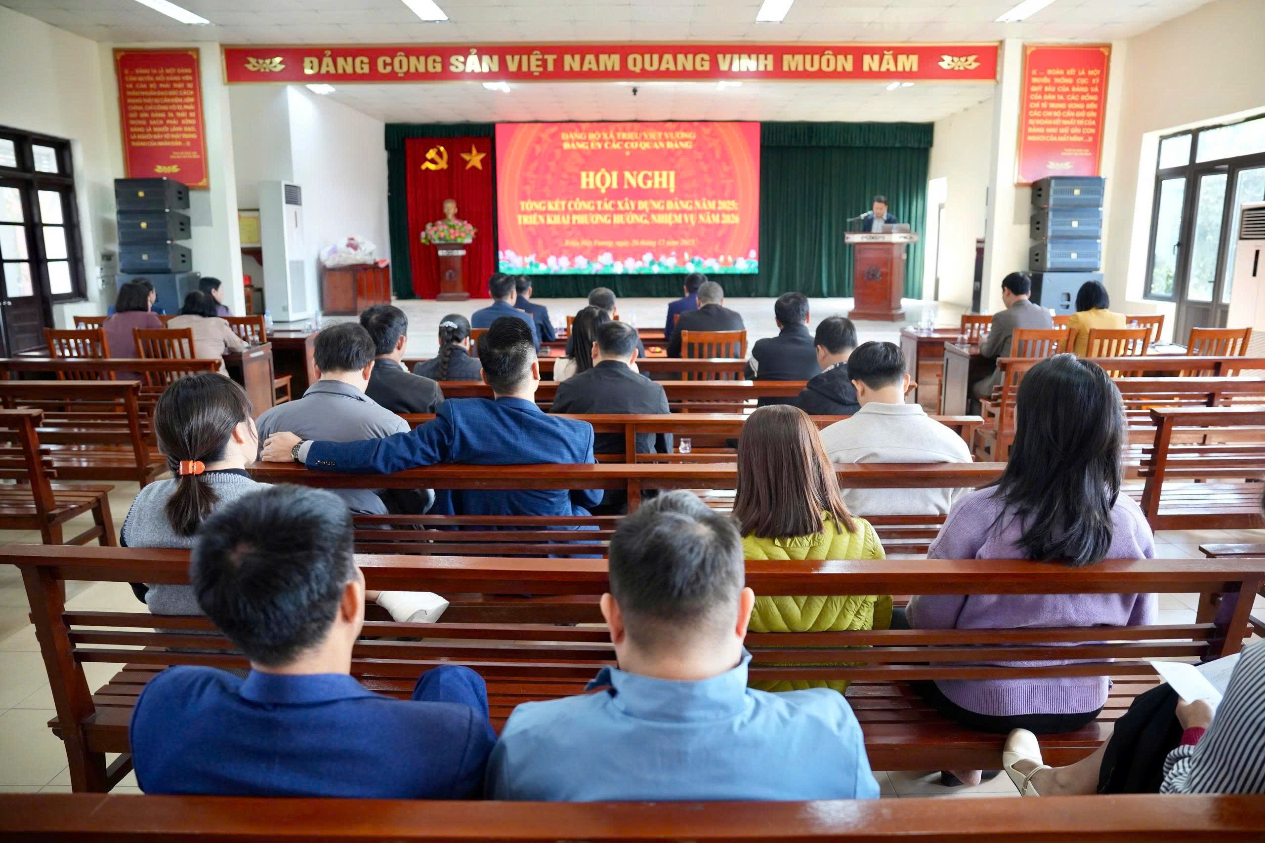 ĐẢNG ỦY CÁC CƠ QUAN ĐẢNG XÃ TRIỆU VIỆT VƯƠNG TỔNG KẾT CÔNG TÁC XÂY DỰNG ĐẢNG NĂM 2025