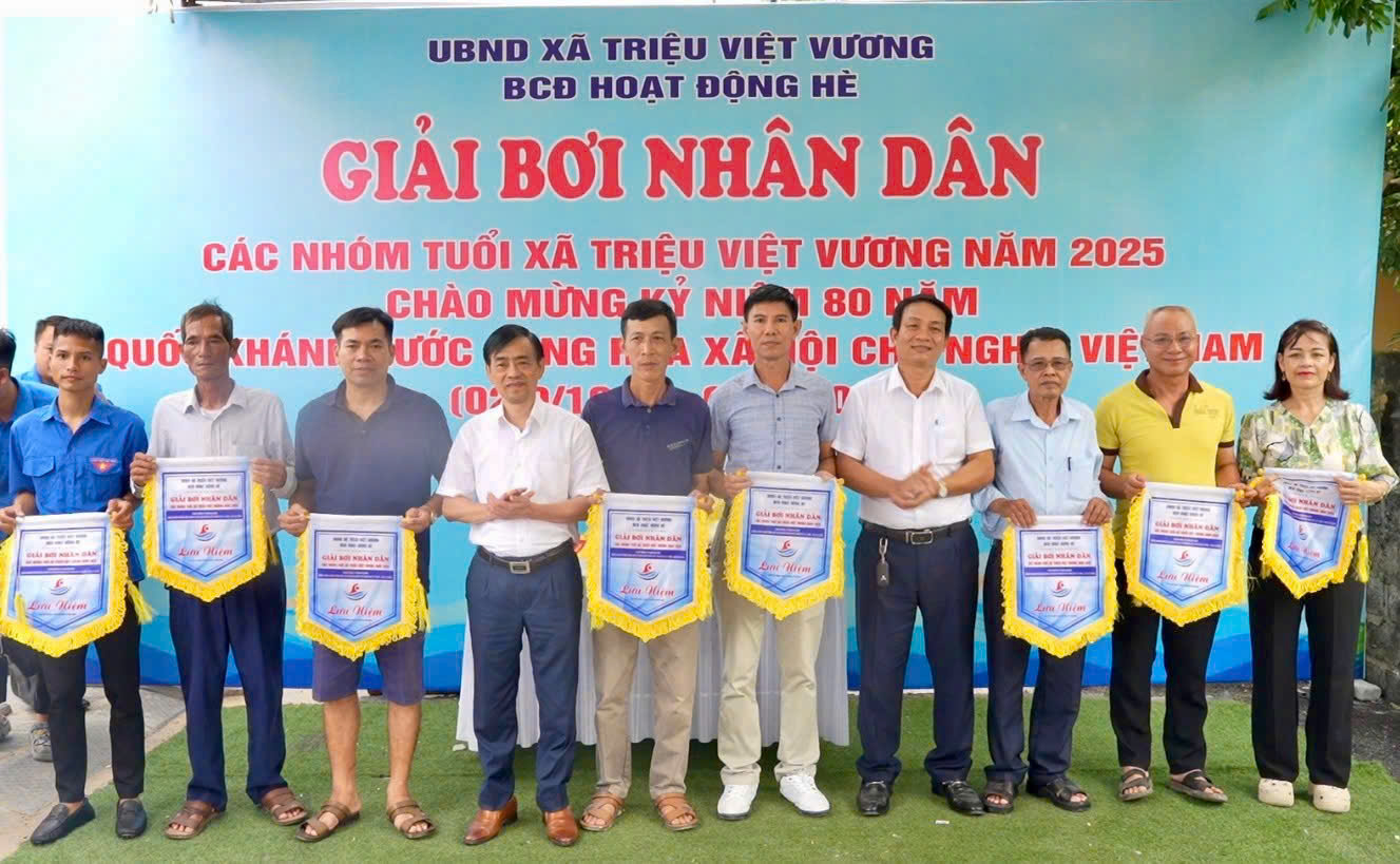 XÃ TRIỆU VIỆT VƯƠNG TỔ CHỨC GIẢI BƠI NHÂN DÂN LẦN THỨ NHẤT