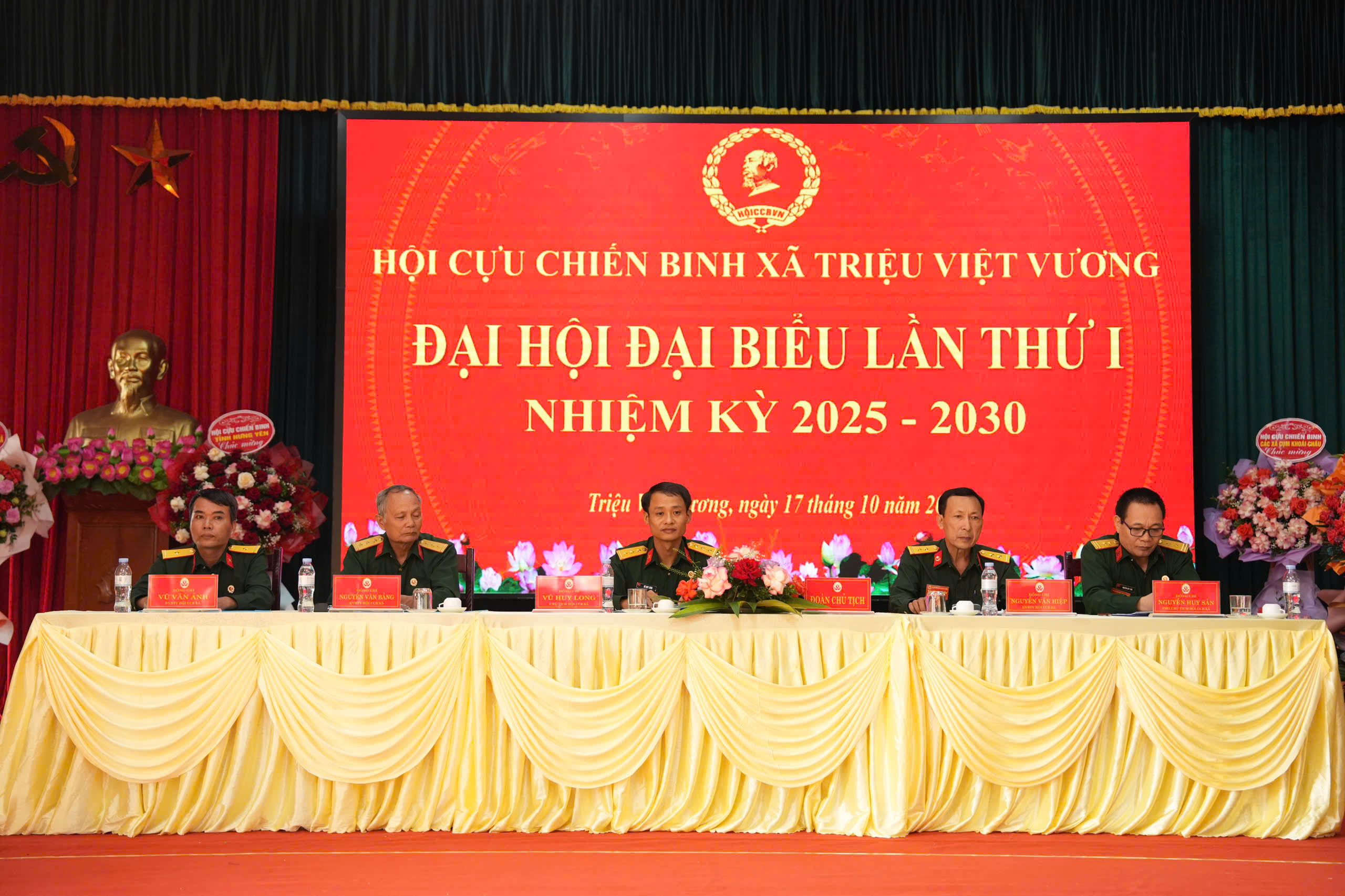 ĐẠI HỘI ĐẠI BIỂU HỘI CỰU CHIẾN BINH XÃ TRIỆU VIỆT VƯƠNG LẦN THỨ NHẤT, NHIỆM KỲ 2025 – 2030
