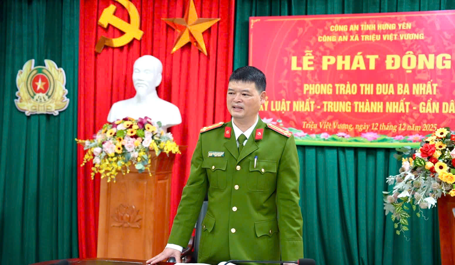 CÔNG AN XÃ TRIỆU VIỆT VƯƠNG PHÁT ĐỘNG PHONG TRÀO THI ĐUA “BA NHẤT” TRONG TOÀN LỰC LƯỢNG
