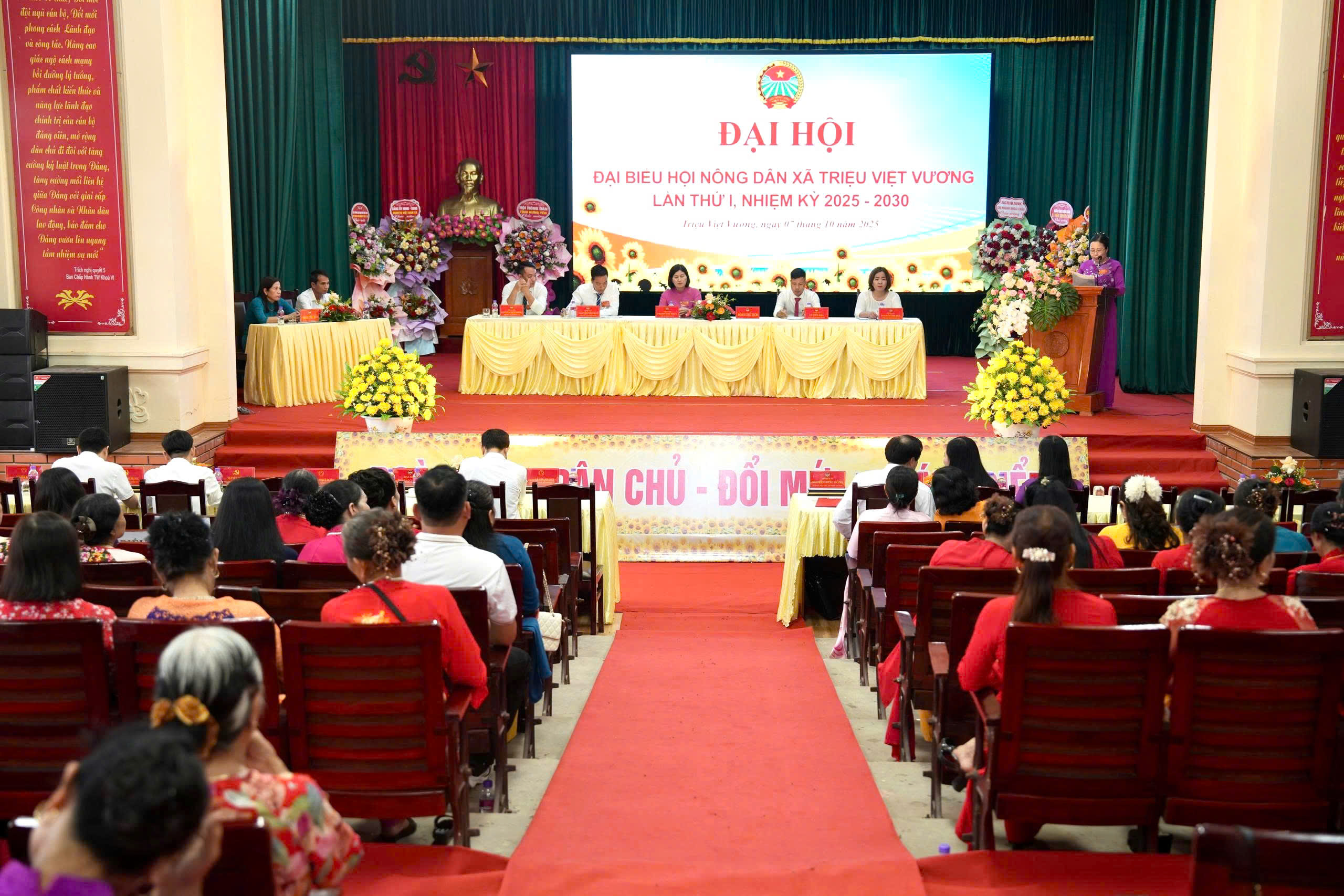 ĐẠI HỘI ĐẠI BIỂU HỘI NÔNG DÂN XÃ TRIỆU VIỆT VƯƠNG LẦN THỨ I, NHIỆM KỲ 2025 – 2030