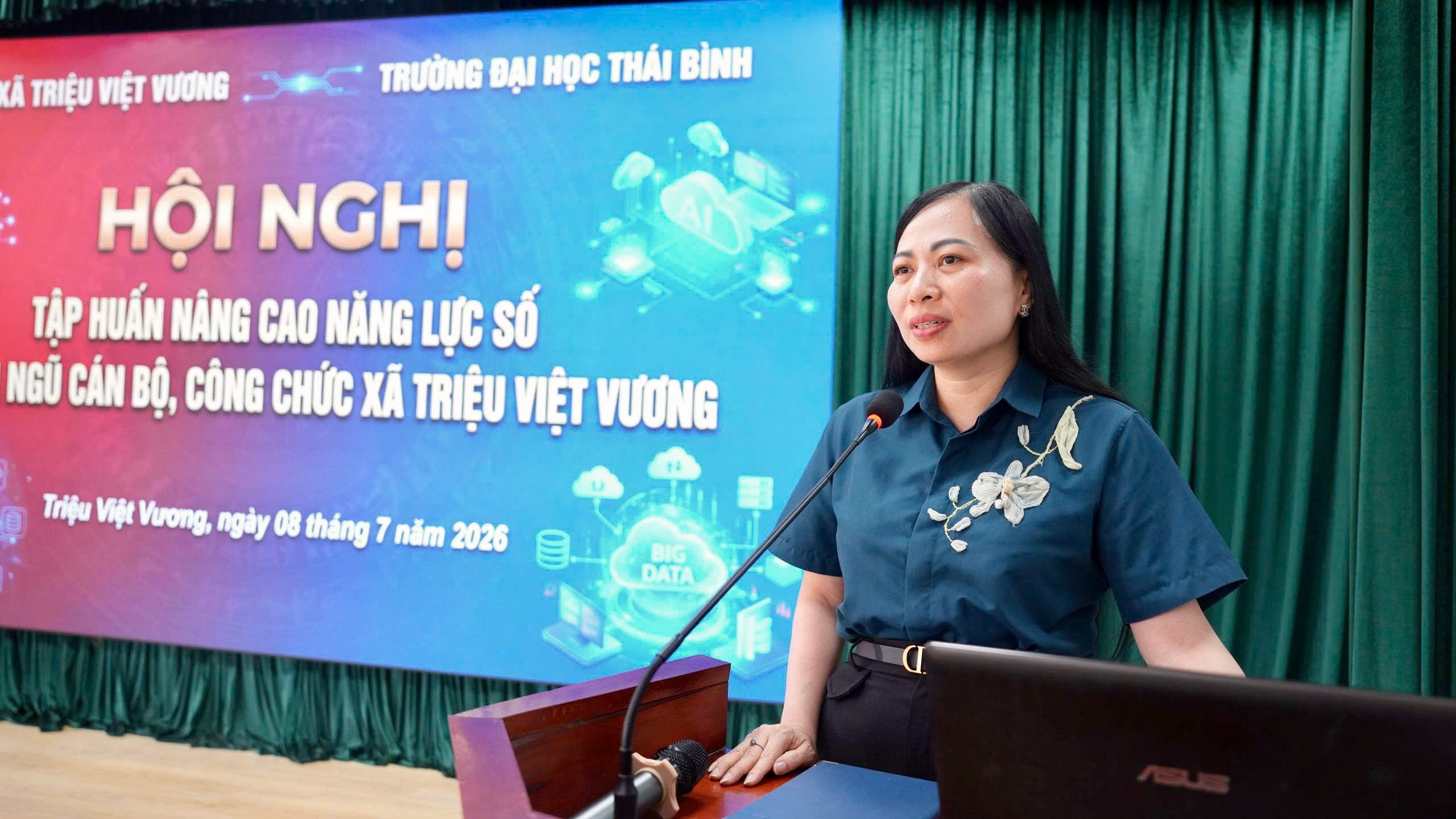XÃ TRIỆU VIỆT VƯƠNG TỔ CHỨC TẬP HUẤN NÂNG CAO NĂNG LỰC SỐ VÀ TRIỂN KHAI CÁC PHẦN MỀM PHỤC VỤ CÔNG TÁC