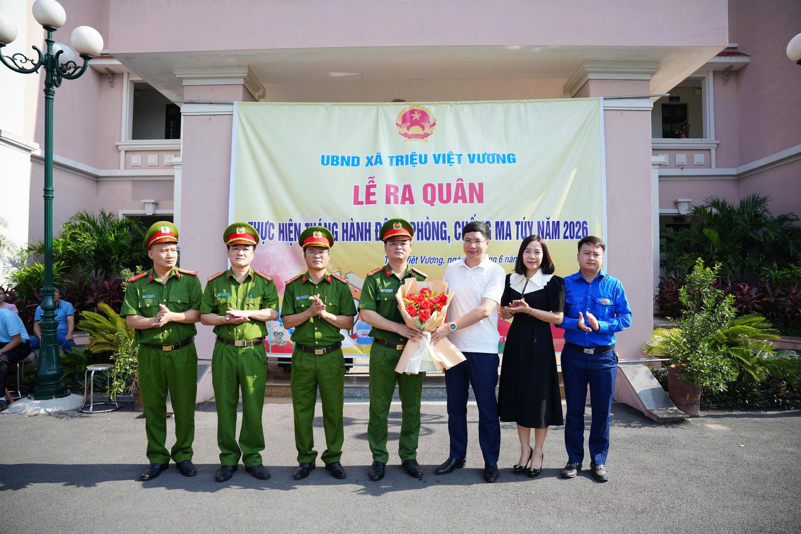 XÃ TRIỆU VIỆT VƯƠNG RA QUÂN THỰC HIỆN THÁNG HÀNH ĐỘNG PHÒNG, CHỐNG MA TÚY NĂM 2026