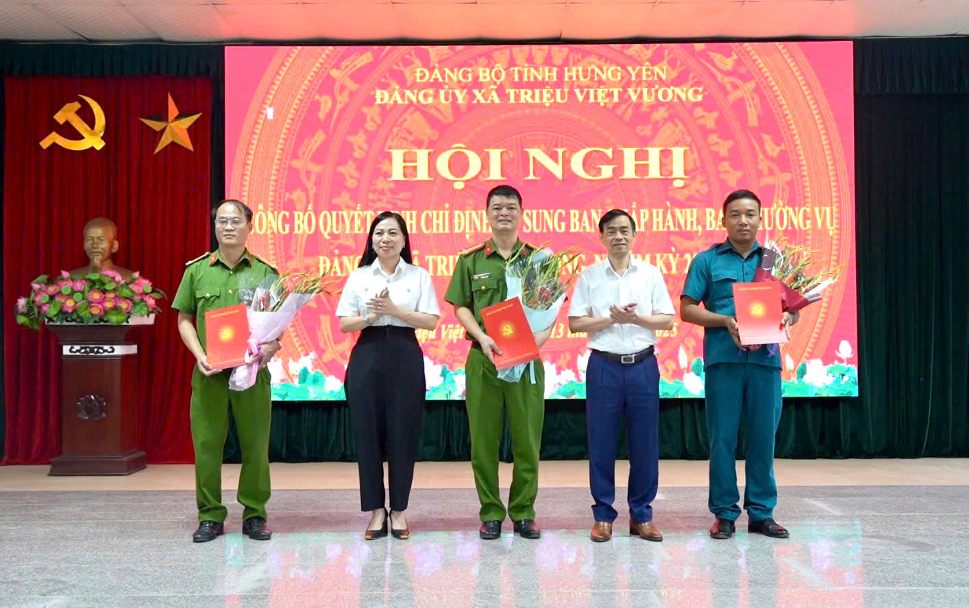 HỘI NGHỊ CÔNG BỐ QUYẾT ĐỊNH CHỈ ĐỊNH BỔ SUNG BAN CHẤP HÀNH, BAN THƯỜNG VỤ ĐẢNG BỘ XÃ TRIỆU VIỆT VƯƠNG NHIỆM KỲ 2025 – 2030