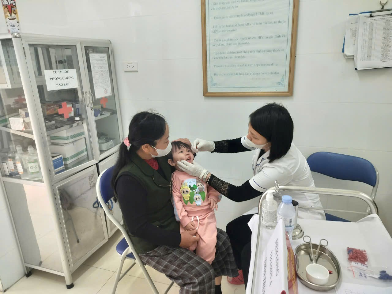 Bài tuyên tuyền xã Triệu Việt Vương tổ chức chiến dịch bổ sung Vitamin A