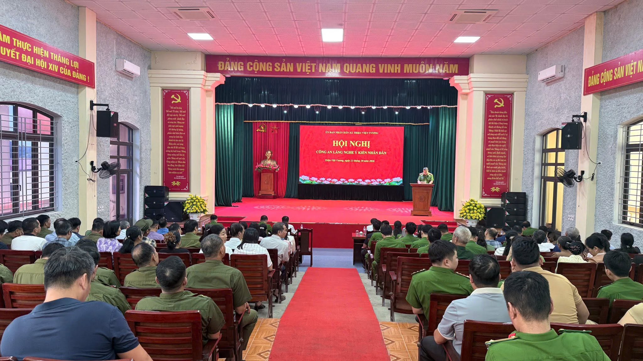 XÃ TRIỆU VIỆT VƯƠNG TỔ CHỨC HỘI NGHỊ “CÔNG AN LẮNG NGHE Ý KIẾN NHÂN DÂN” NĂM 2026