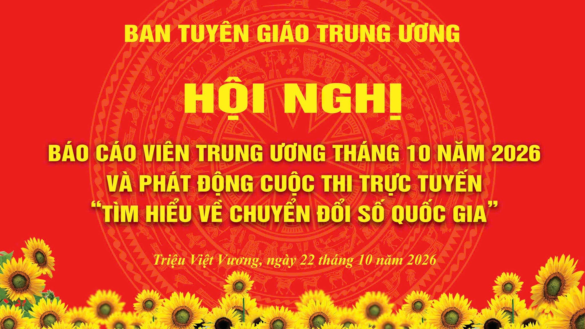 ĐẢNG BỘ XÃ TRIỆU VIỆT VƯƠNG THAM DỰ  HỘI NGHỊ BÁO CÁO VIÊN THÁNG 10/2026 